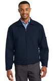 Red Kap Slash Pocket Jacket - Navy - Front model