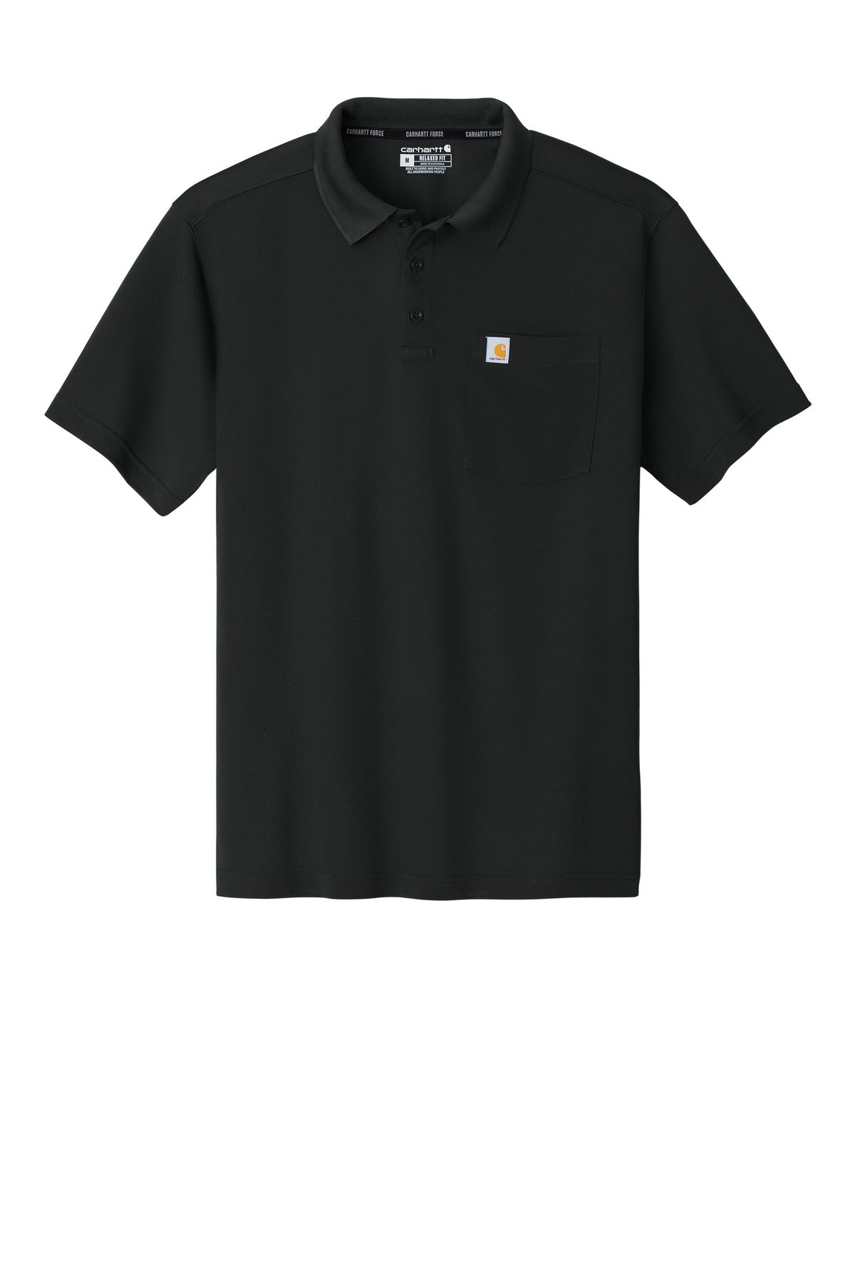 Carhartt Force Snag-Resistant Pocket Polo CT106880 - Black