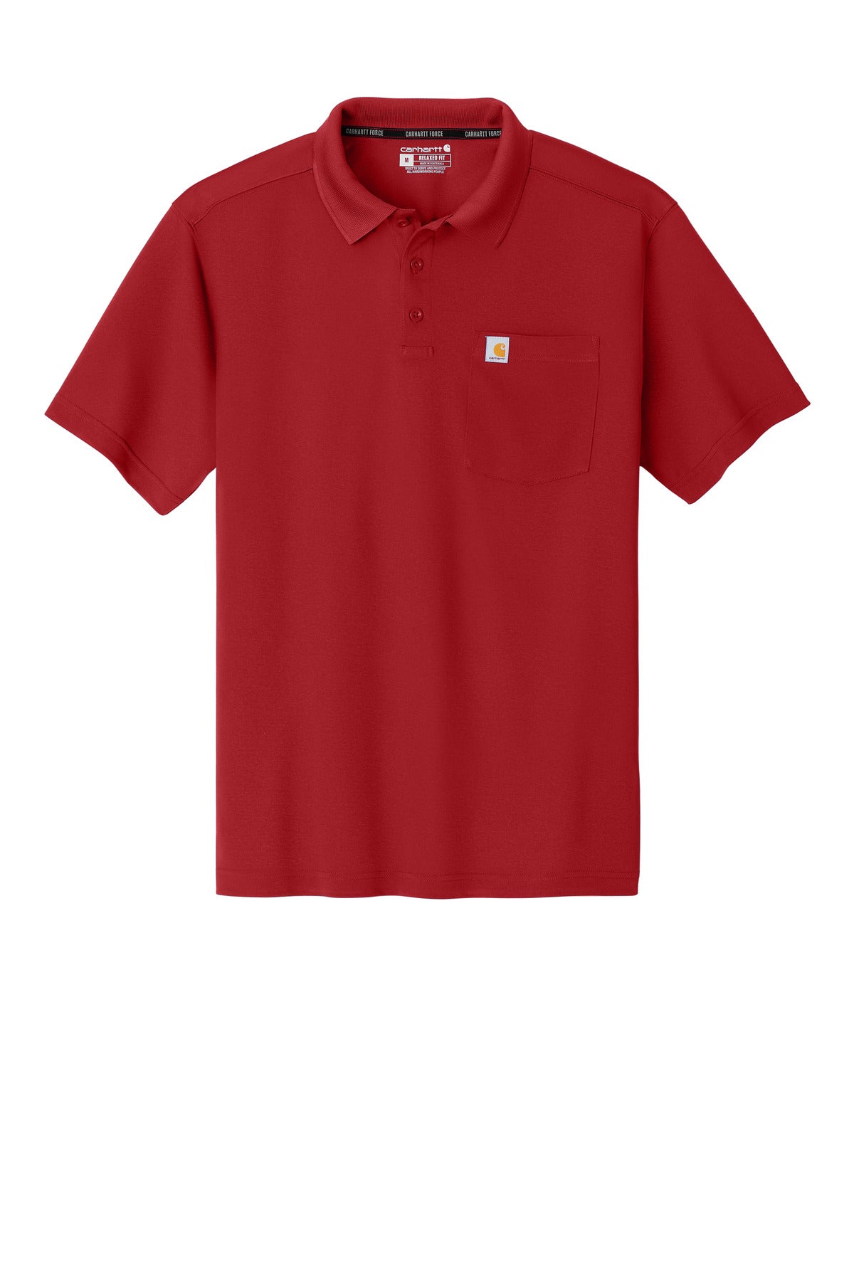 Carhartt Force Snag-Resistant Pocket Polo CT106880 - Crimson Red