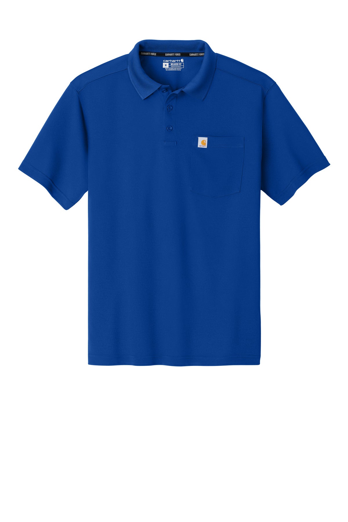 Carhartt Force Snag-Resistant Pocket Polo CT106880 - Royal Glass Blue