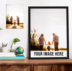Custom Framed Poster Black, Custom Faceless Portrait, Print Sign, Custom Text On Frame, Custom Portrait, Family Portrait Illustration
