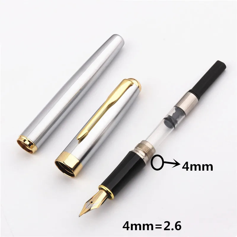 Vintage Baoer 388 Stainless Steel Fountain Pen