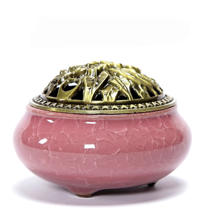 Vintage Ceramic Incense Burner Zen Decor