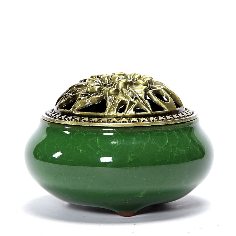 Vintage Ceramic Incense Burner Zen Decor