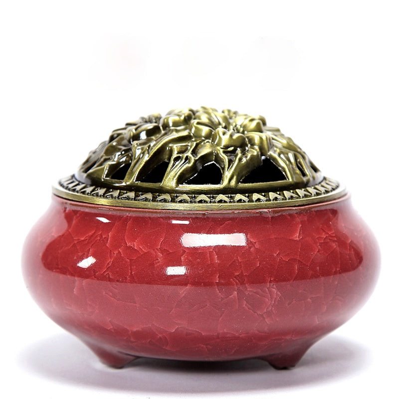 Vintage Ceramic Incense Burner Zen Decor