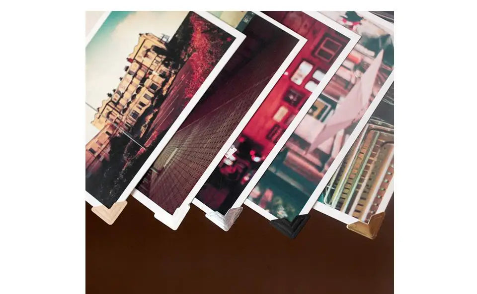 120 Pcs/Lot 5 Sheets DIY Vintage Corner Kraft Paper Stickers