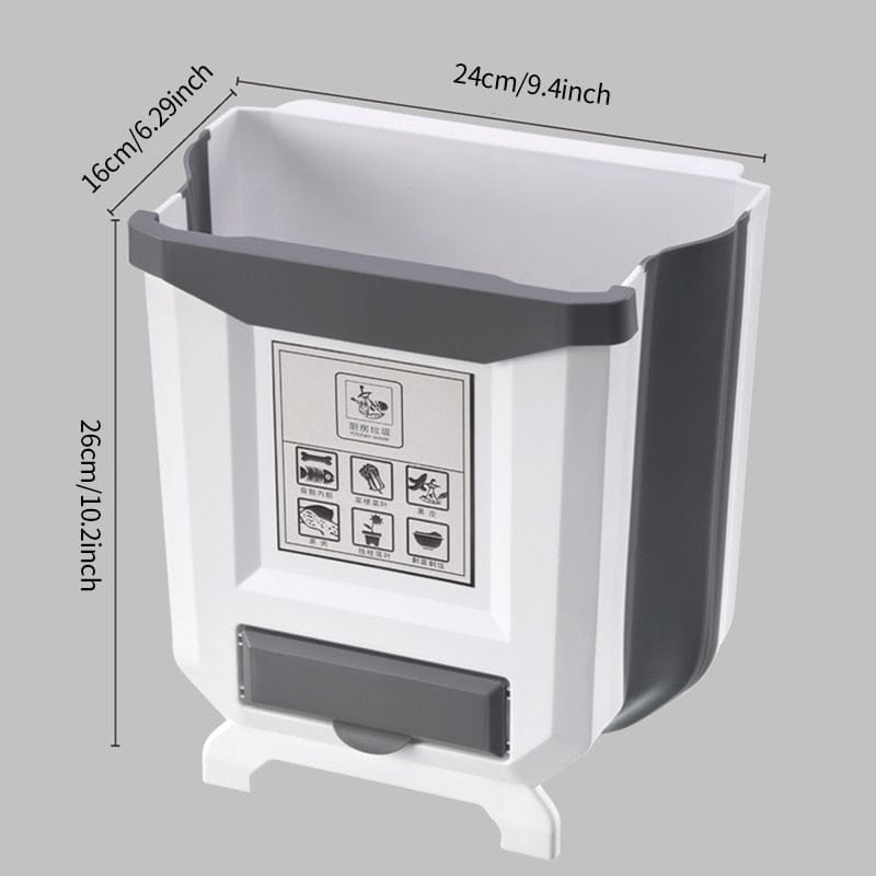 Household Foldable Waste Bin | Space-Saving Kitchen Solution