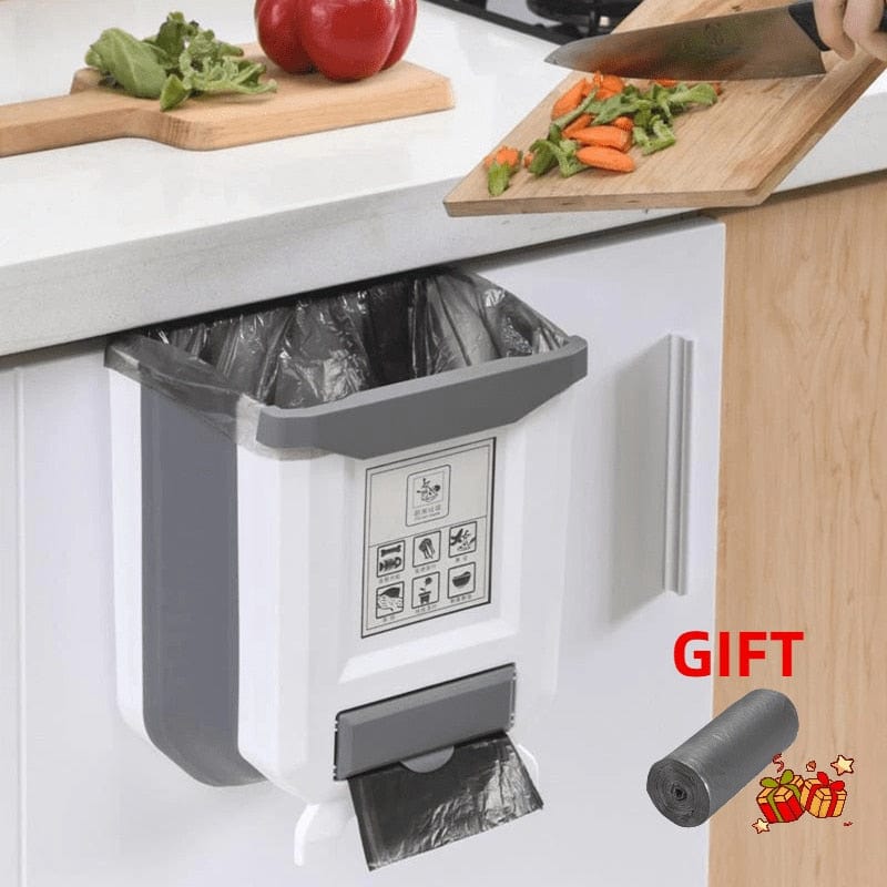 Household Foldable Waste Bin | Space-Saving Kitchen Solution