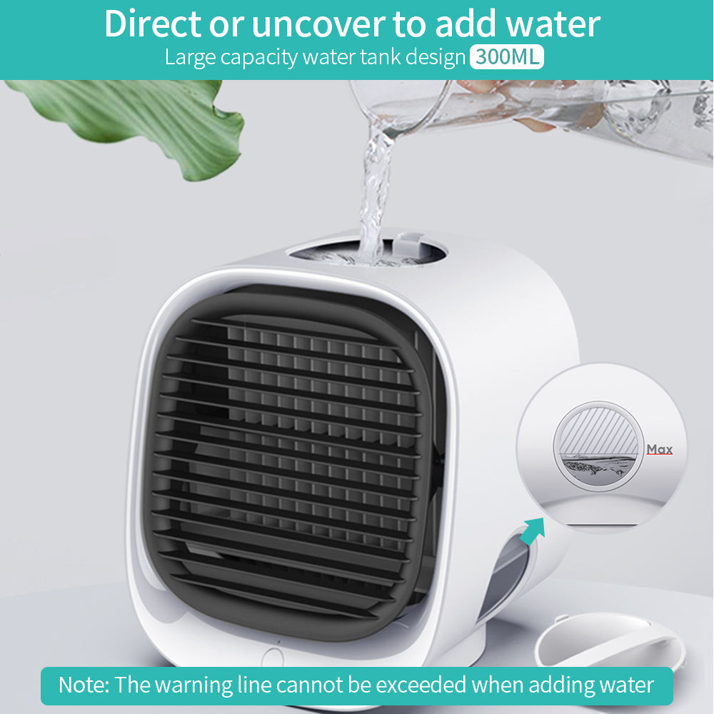 Mini Desktop Air Conditioner, Portable USB Air Conditioner