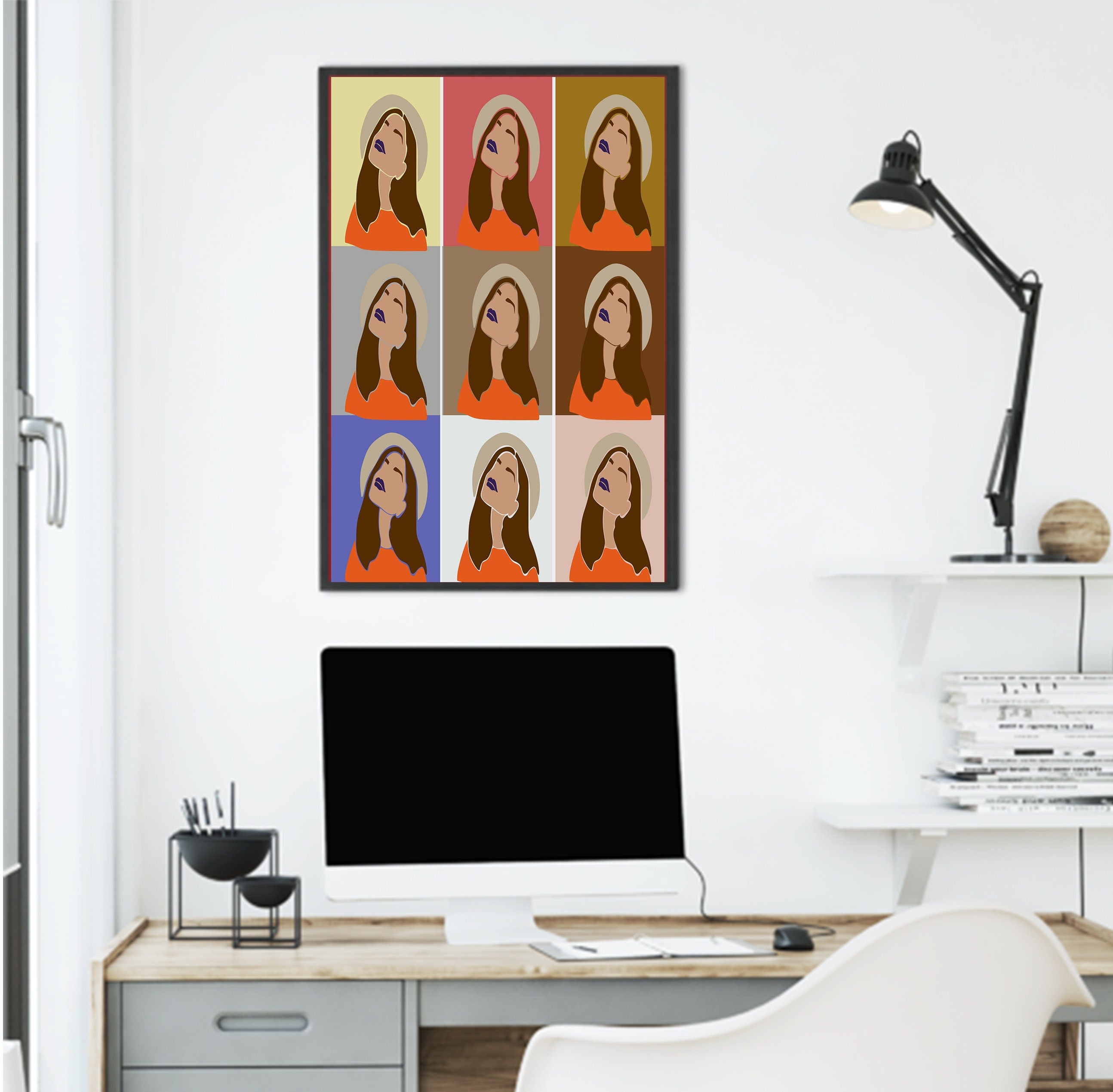 Custom Vintage Framed Poster Black