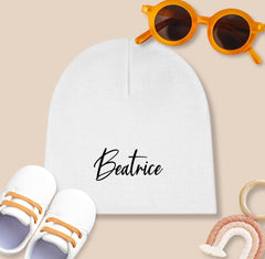 Custom Baby Beanie Hat, Custom Beanie for Kids, Baby Newborn Beanies, Personalized Gift For Baby, Customized Present Cap For Baby Shower