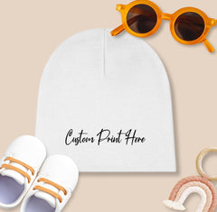 Custom Baby Beanie Hat, Custom Beanie for Kids, Baby Newborn Beanies, Personalized Gift For Baby, Customized Present Cap For Baby Shower