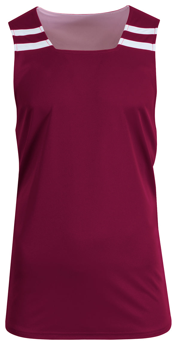 N2091 Maroon White, front view