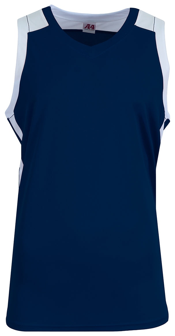 N2093 Navy/White, front view