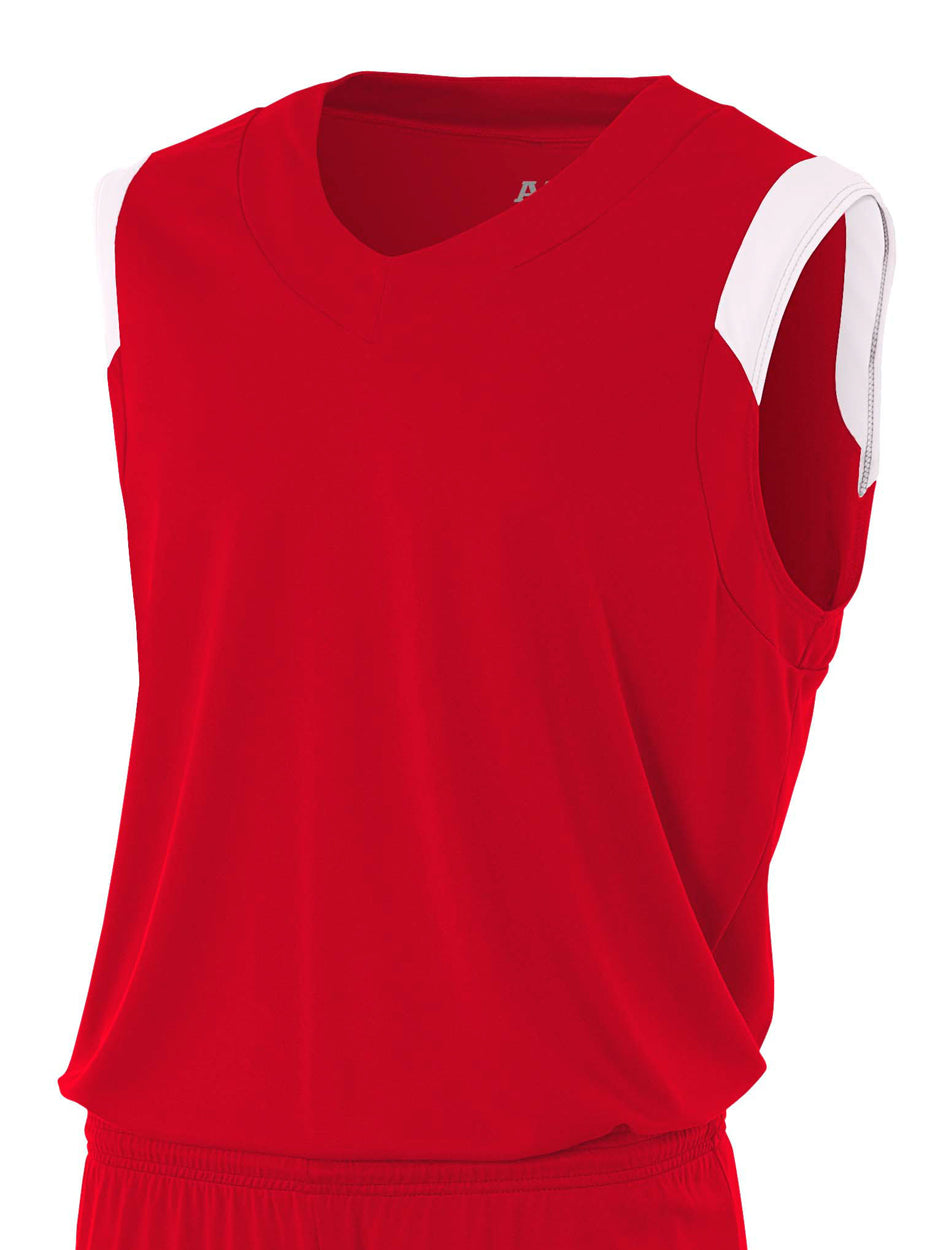 N2340 Scarlet/White, front view