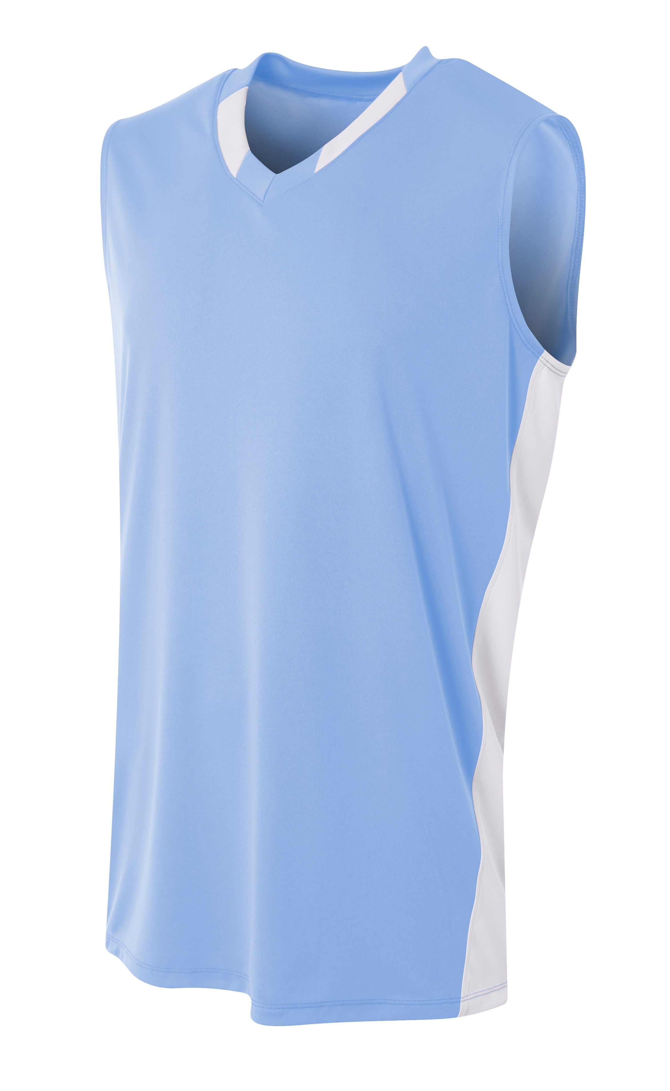 N2377 Lt Blue/White, front view