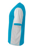 N3017 Electric Blue White, side view