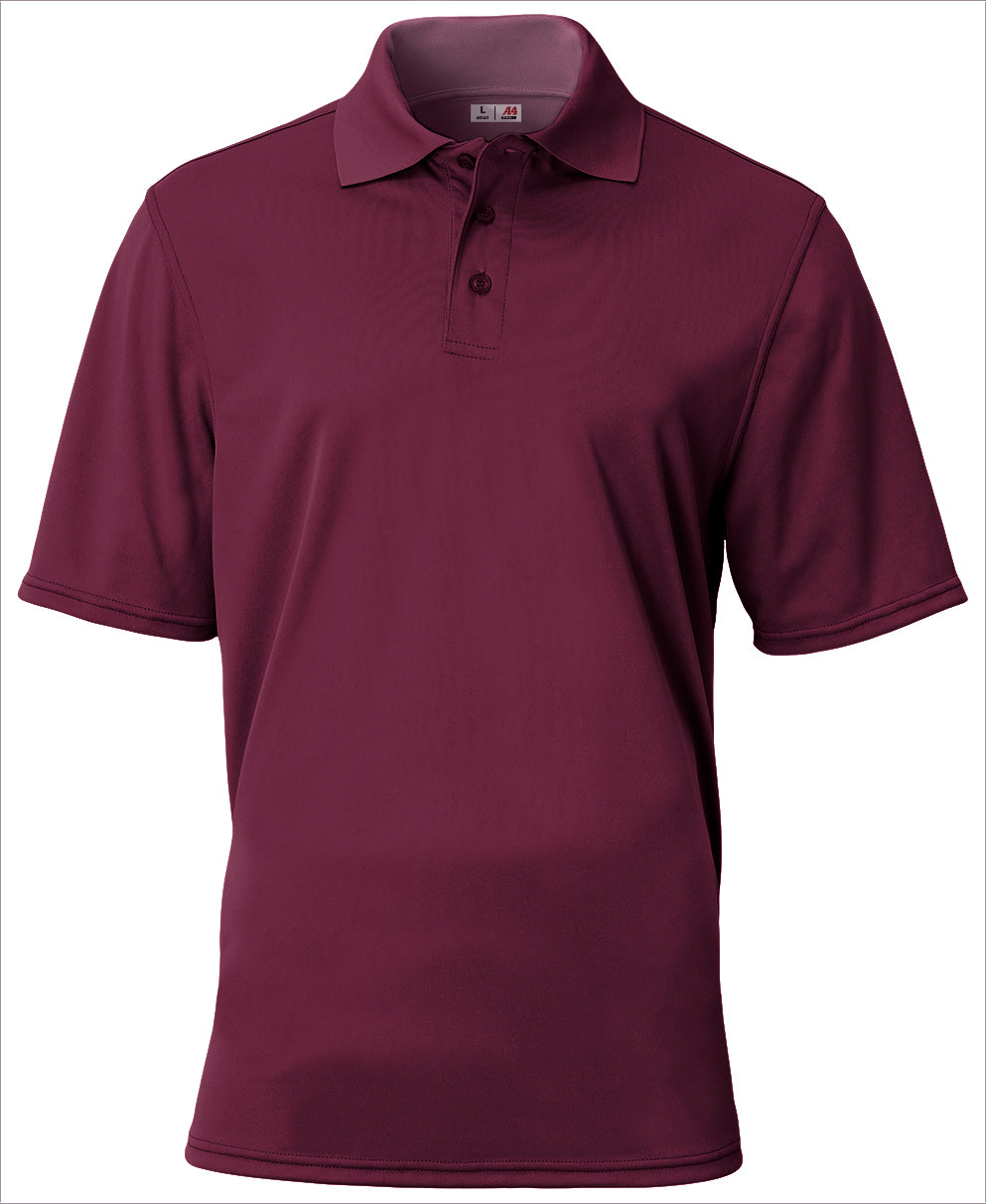 A4 Essential Polo - Maroon