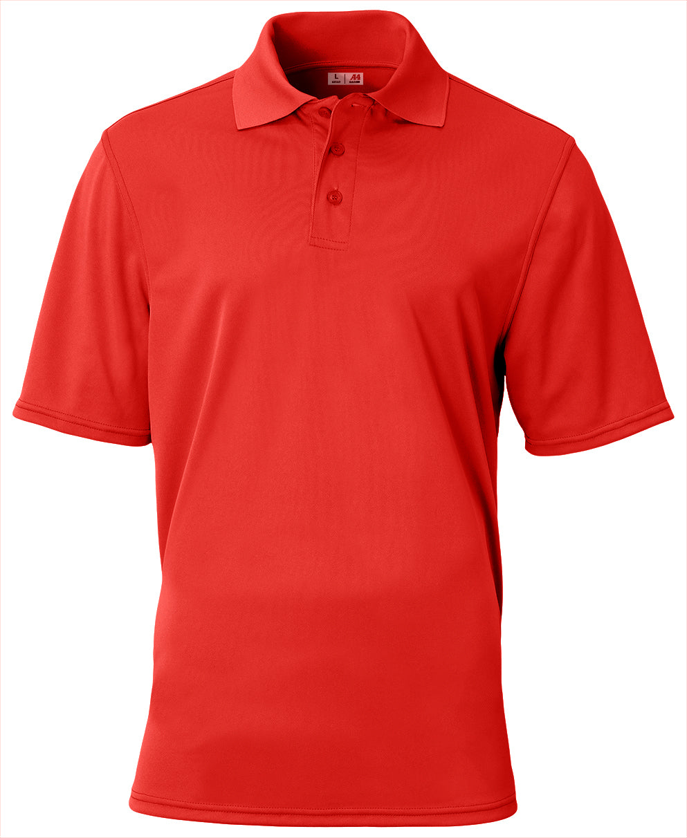 A4 Essential Polo - Scarlet