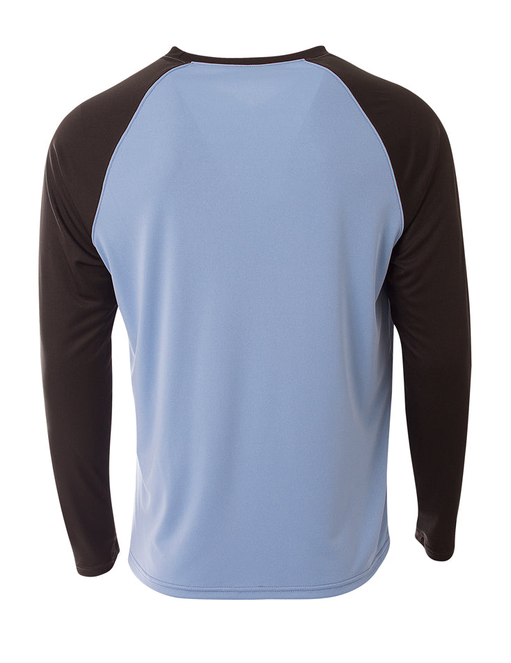 N3374 Lt. Blue/Blk, back view
