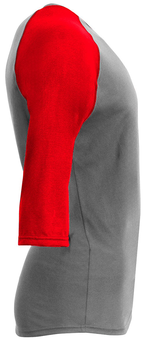 A4 N3514 in Graphite Scarlet, side view