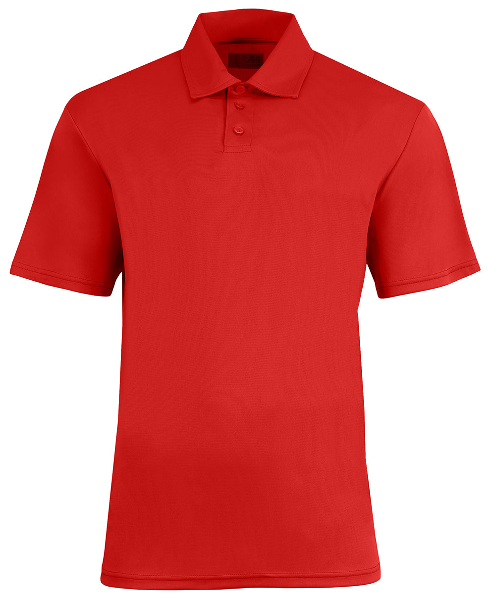 A4 Sprint Polo - Scarlet front