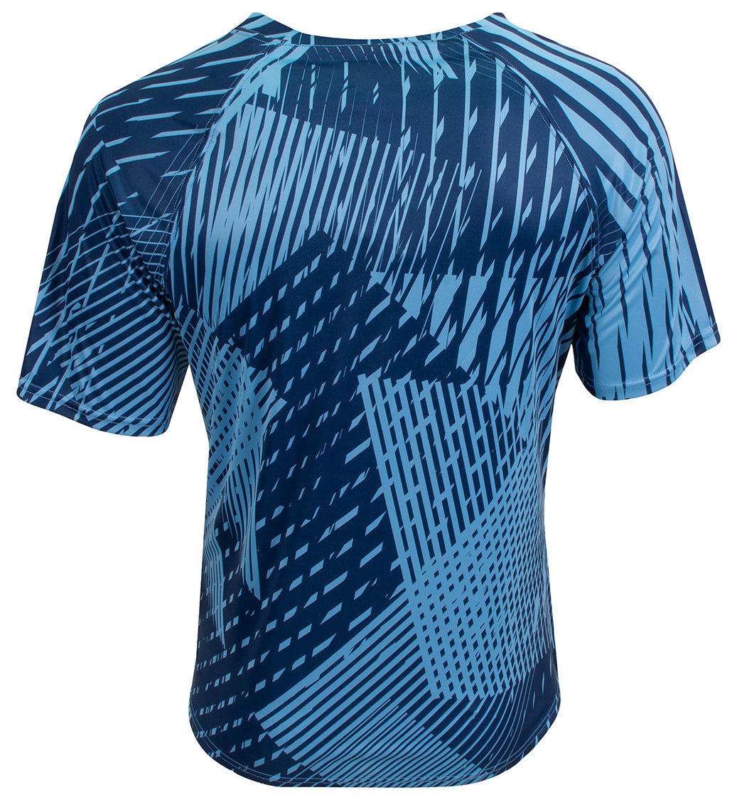 N3553 Lt Blue/Navy, back view