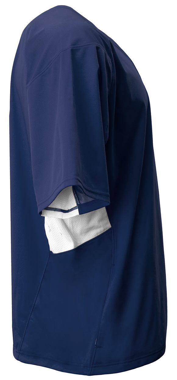 A4 N4188 in Navy/White, side view
