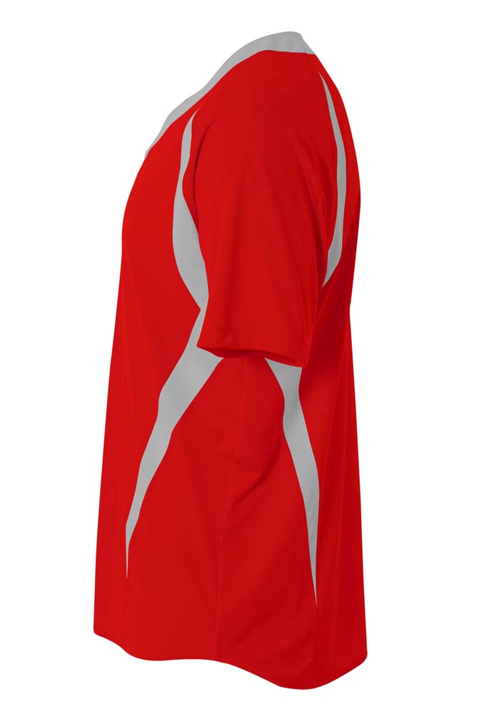 A4 N4229 in Scarlet/Silver, side view