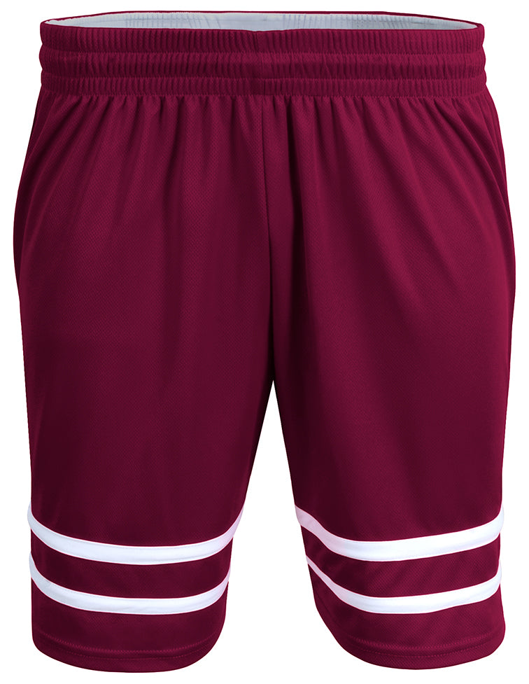N5091 Maroon White, front view