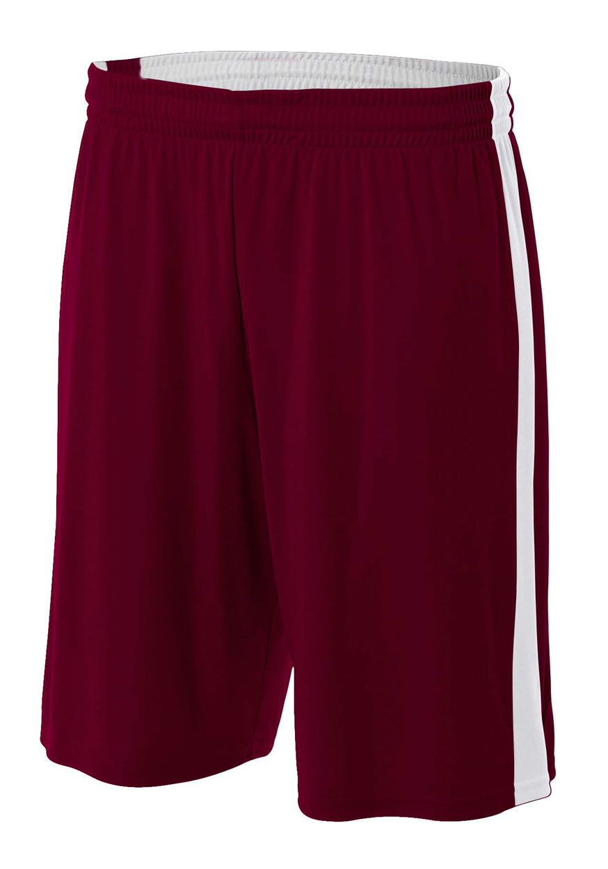 N5284 Maroon White, front view