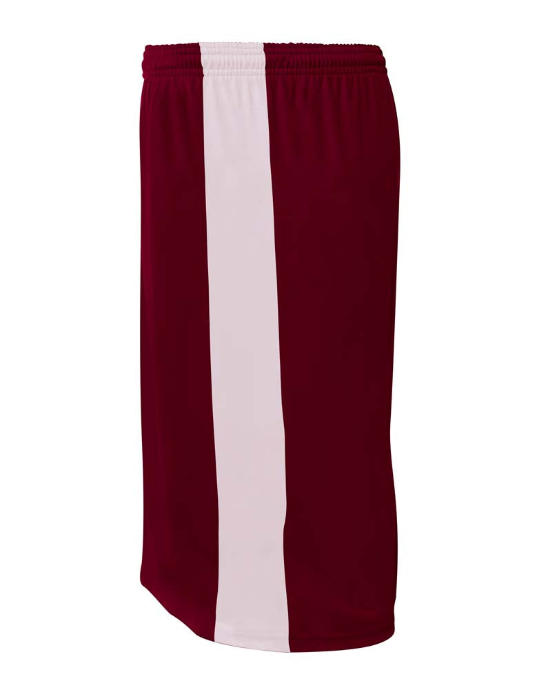 N5284 Maroon White, side view