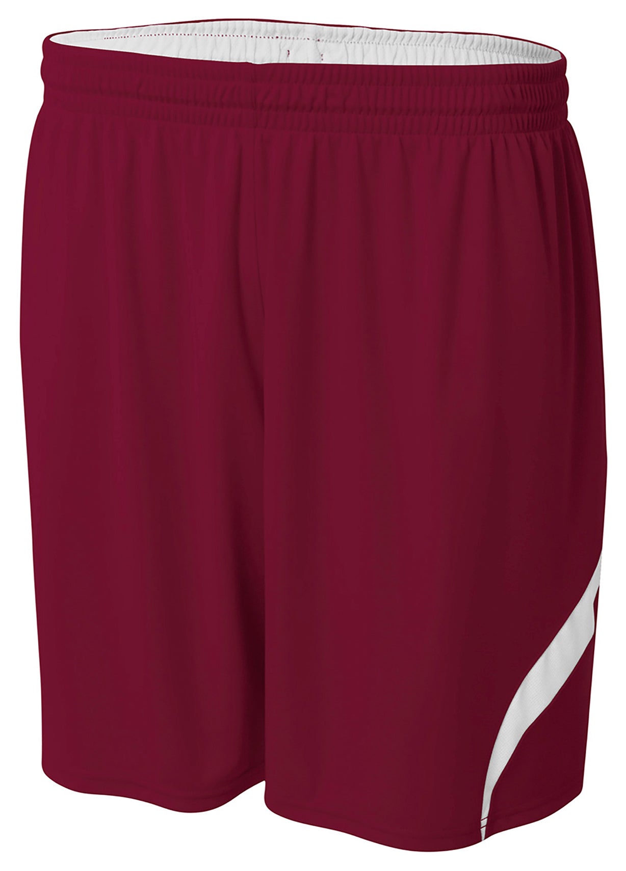 N5389 Maroon White, front view