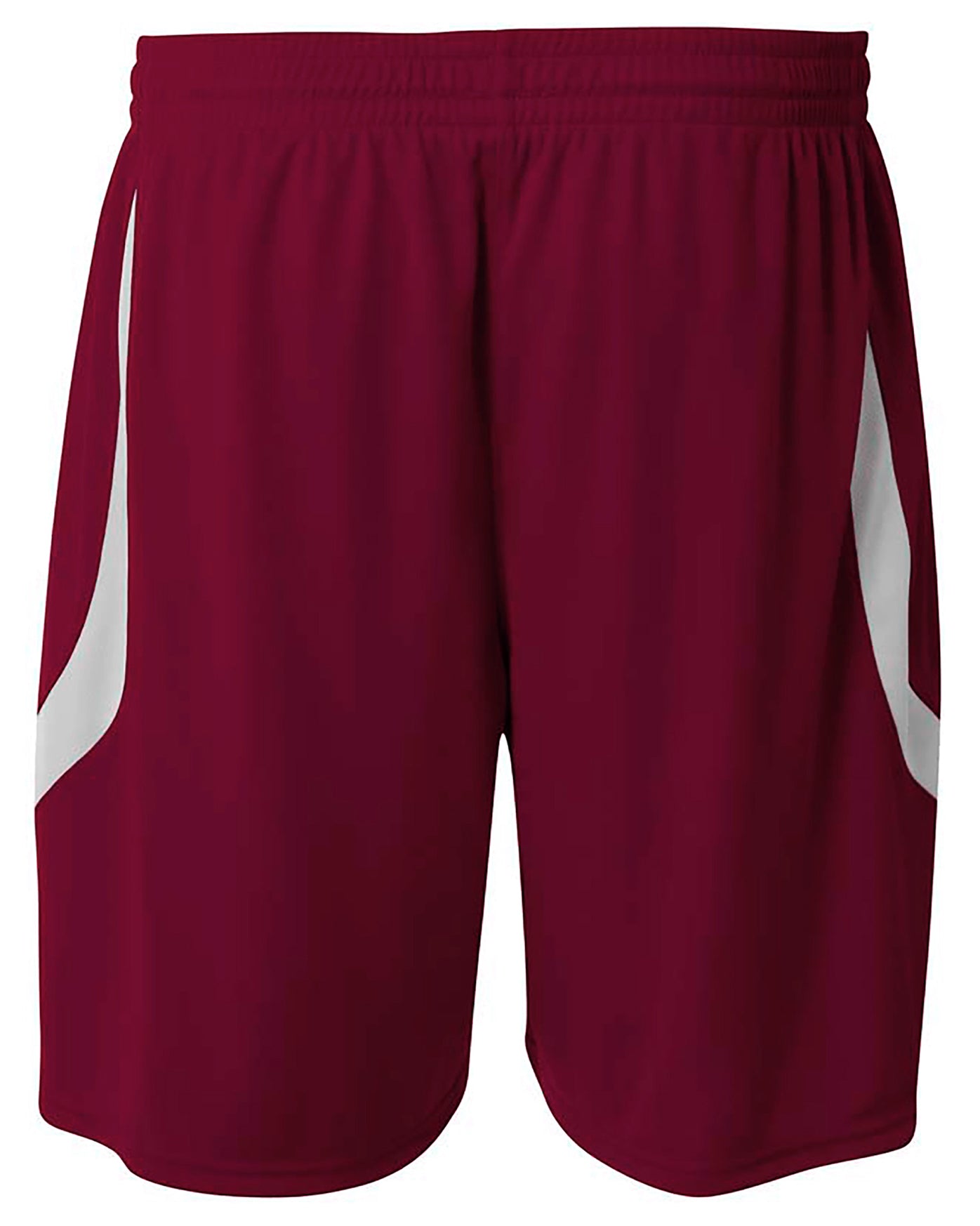 N5389 Maroon White, back view