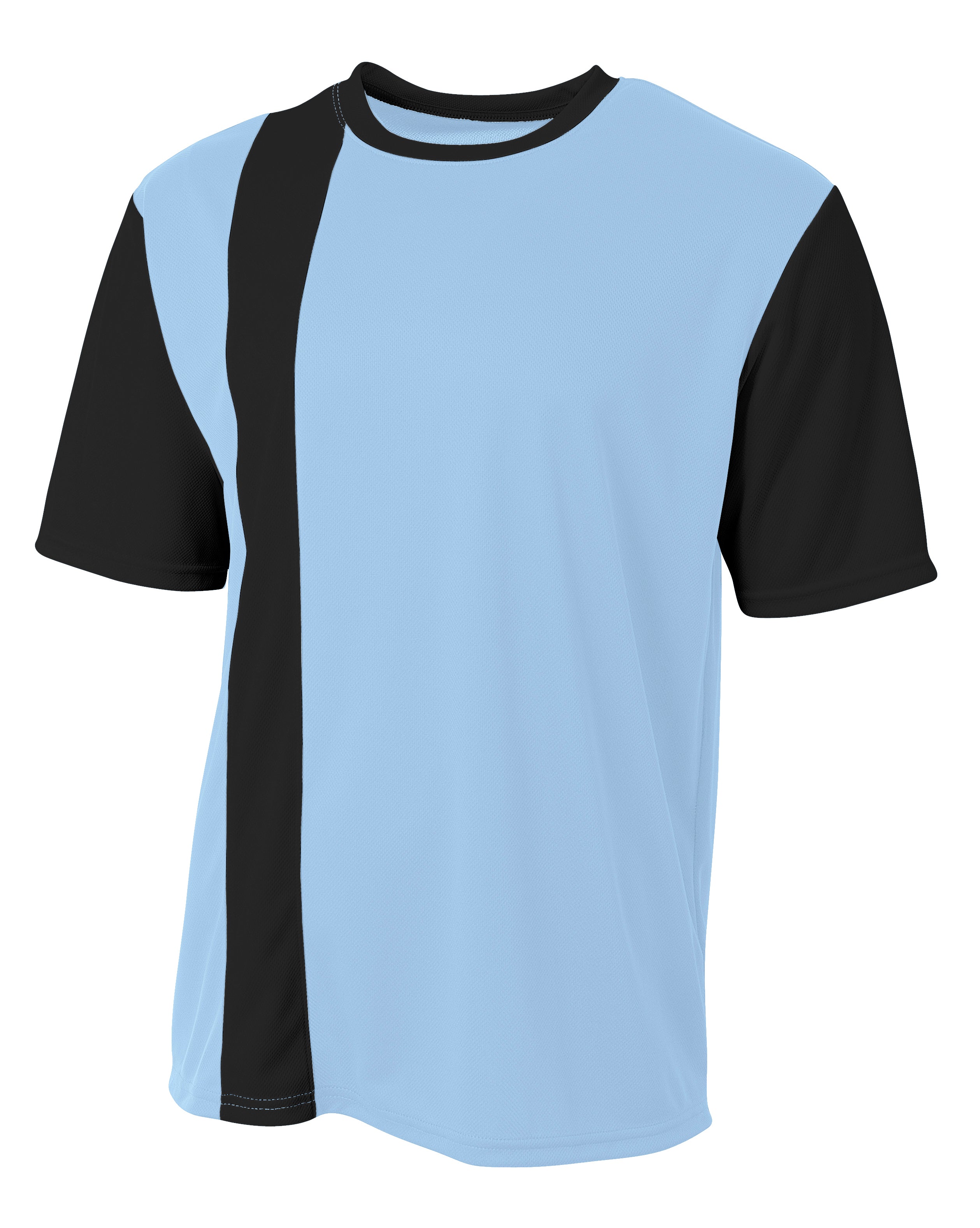 NB3016 Lt. Blue/Blk, front view
