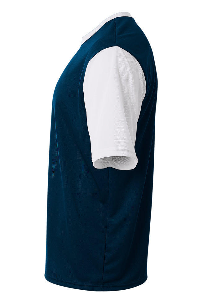 NB3016 Navy/White, side view