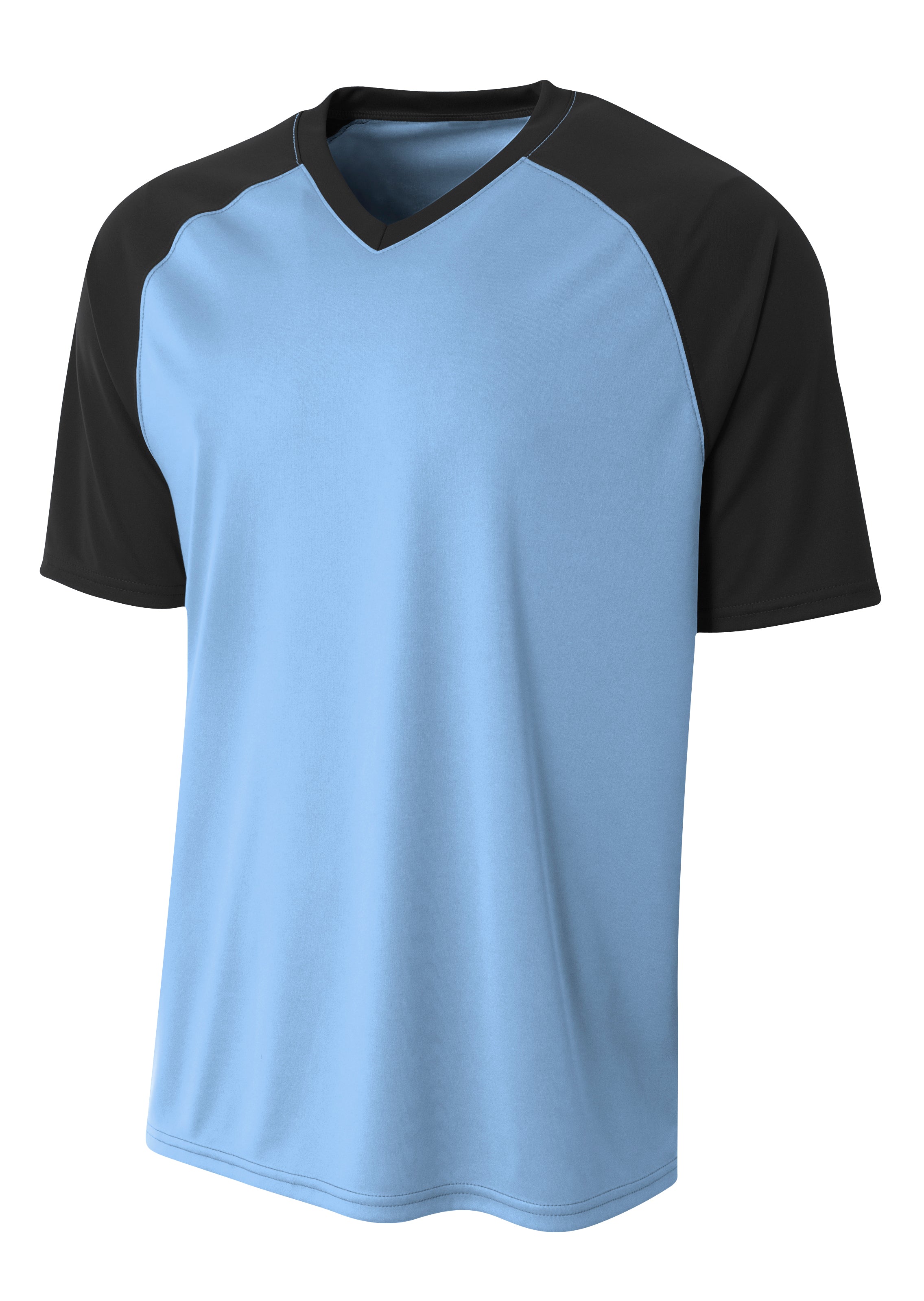 NB3373 Lt. Blue/Blk, front view