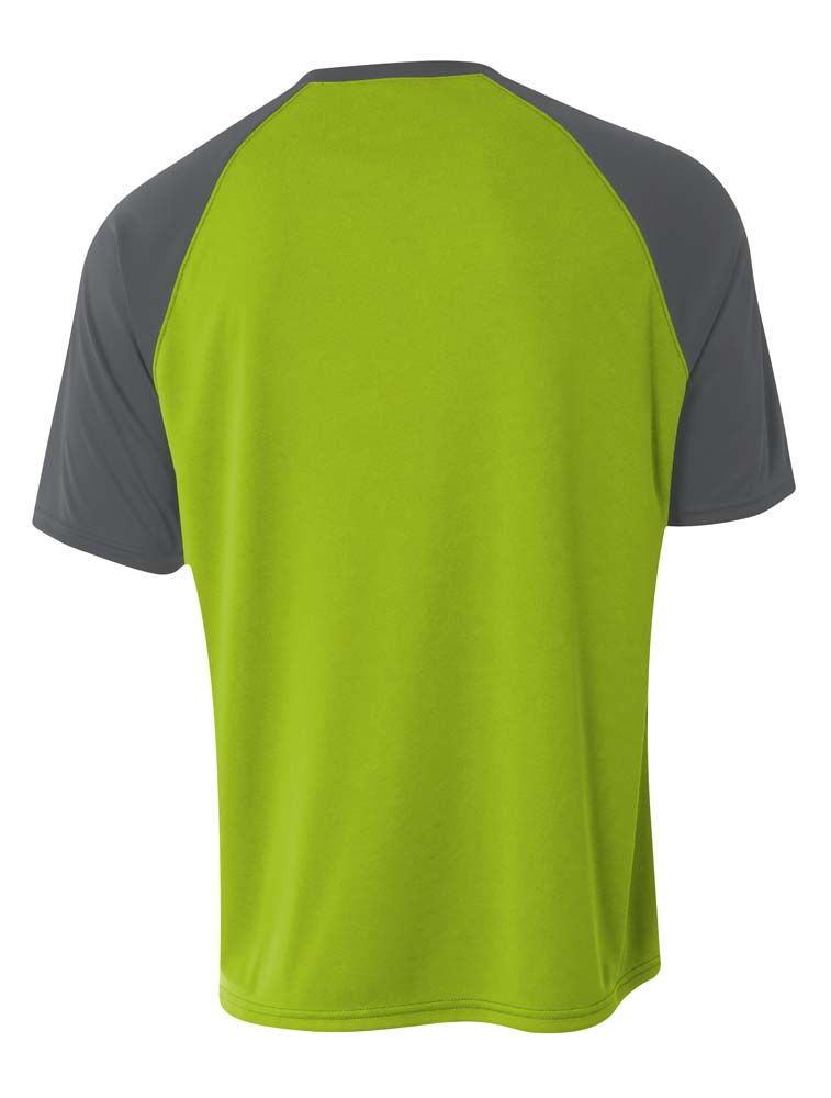 NB3373 Lime/Graphite, back view