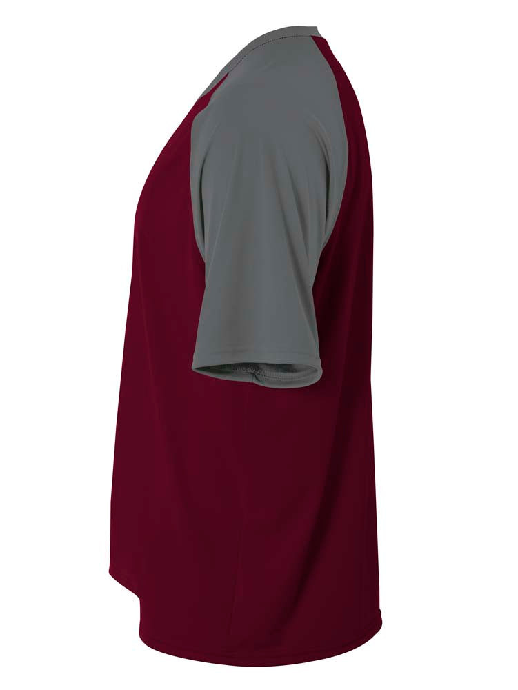 NB3373 Maroon/Graphite, side view