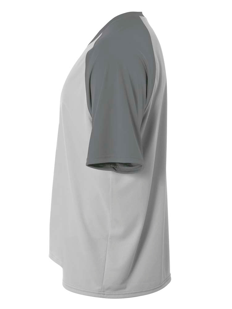 NB3373 Silver/Graphite, side view