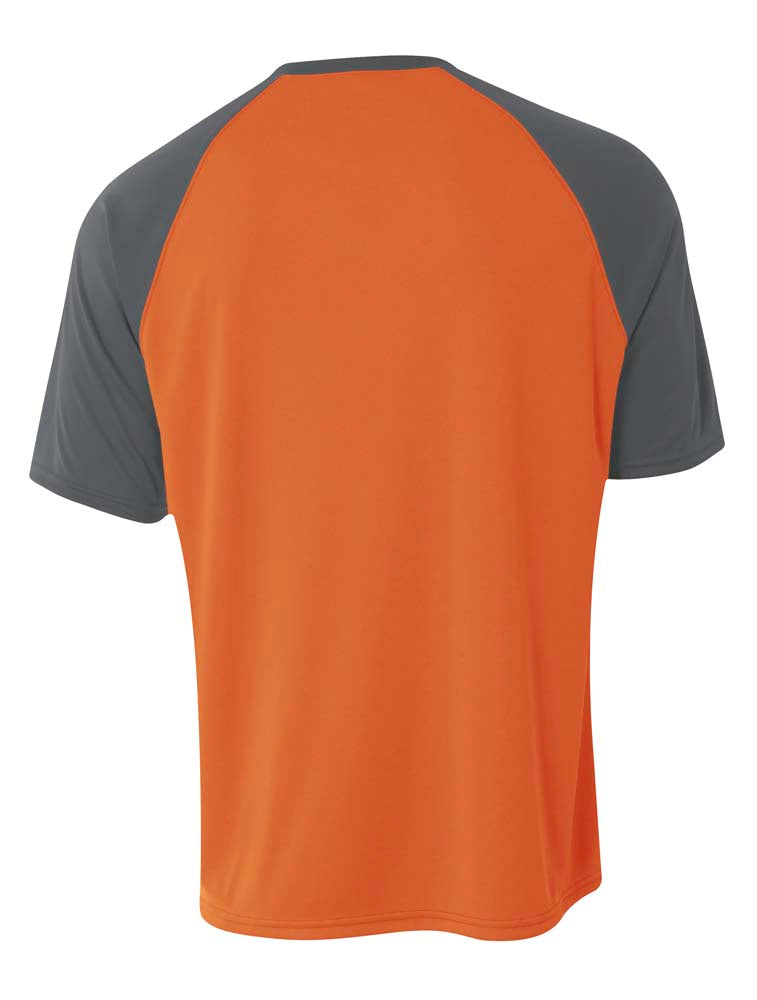 NB3373 Safety Orange/Graphite, back view