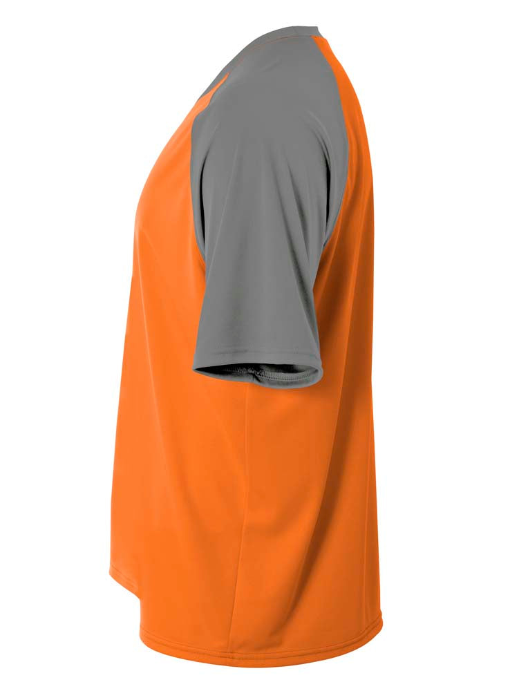NB3373 Safety Orange/Graphite, side view