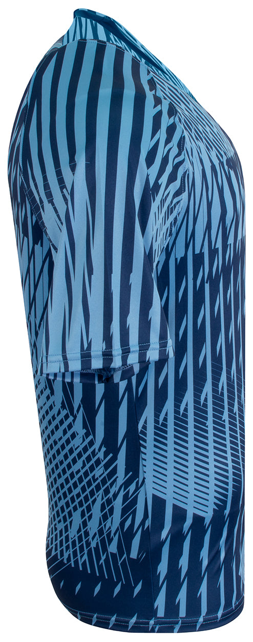 NB3553 Lt Blue/Navy, side view