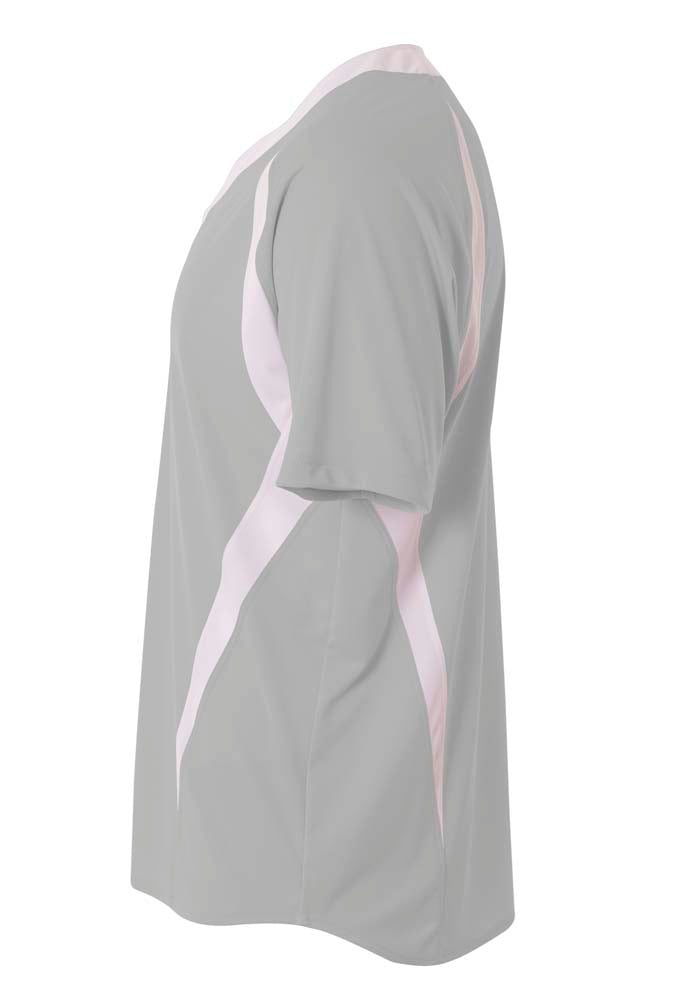 NB4229 Silver/White, side view