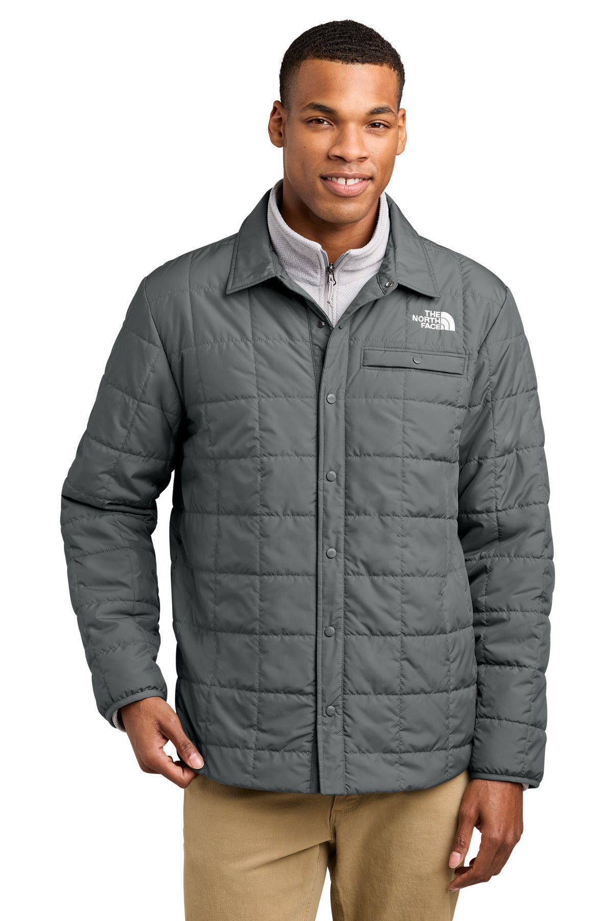 The North Face Iron Drift Quilted Shirt Jacket NF0A8JEX - Smoked Pearl Grey