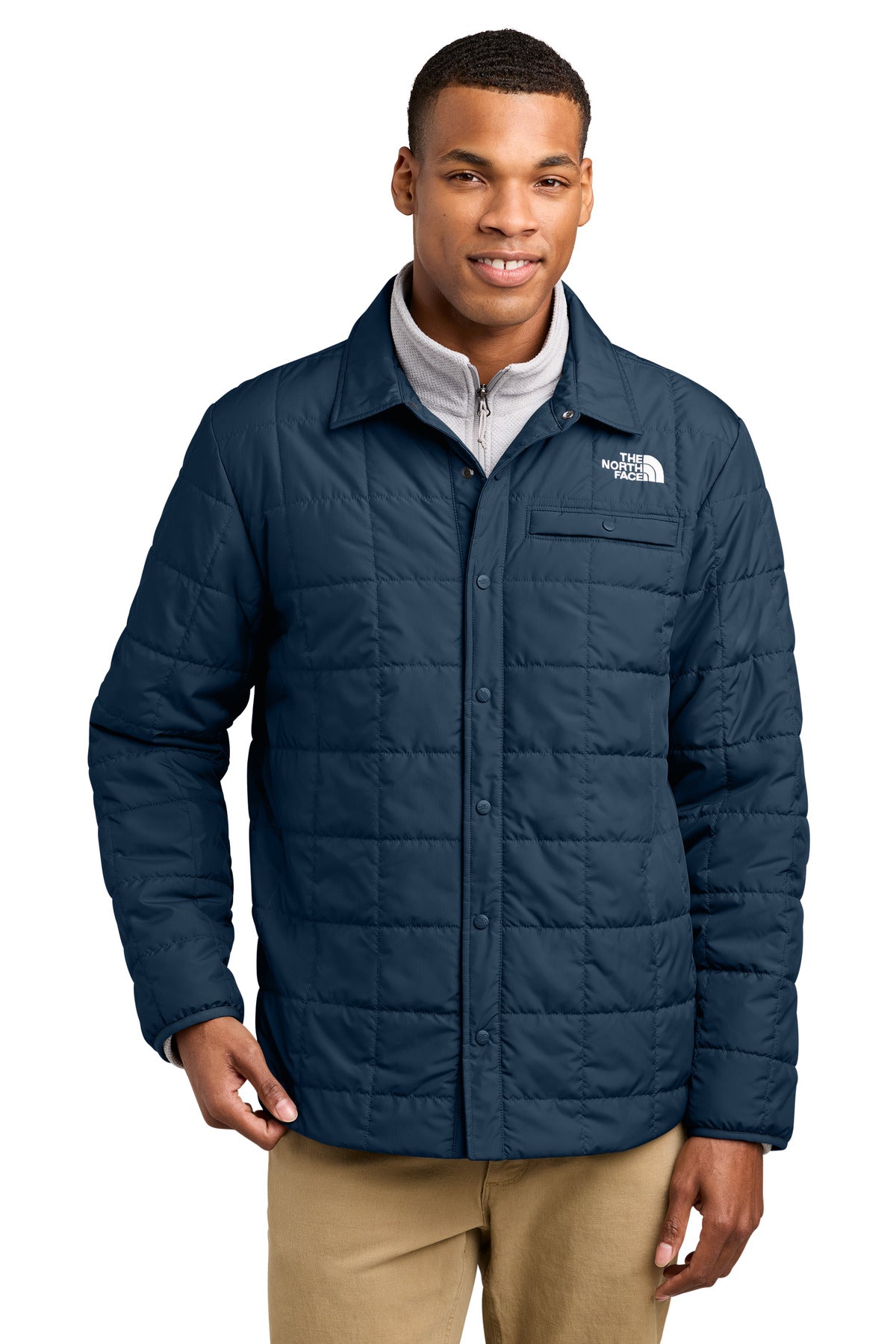 The North Face Iron Drift Quilted Shirt Jacket NF0A8JEX - Summit Navy