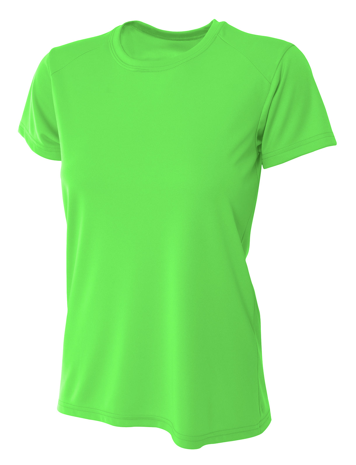 A4 Cooling Performance Crew - Safety Green front
