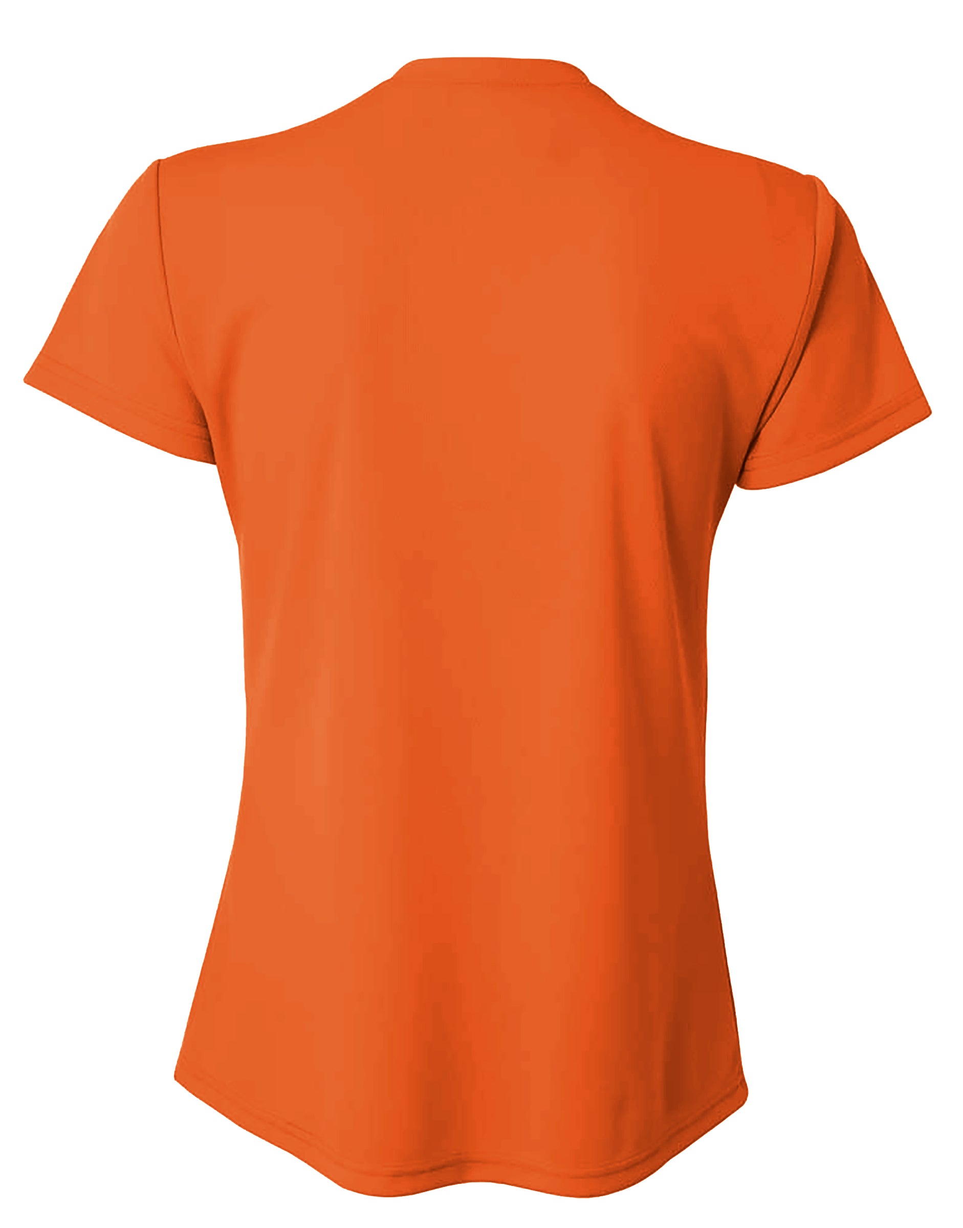 A4 V-Neck Bird’s Eye Mesh Tee - Athletic Orange back
