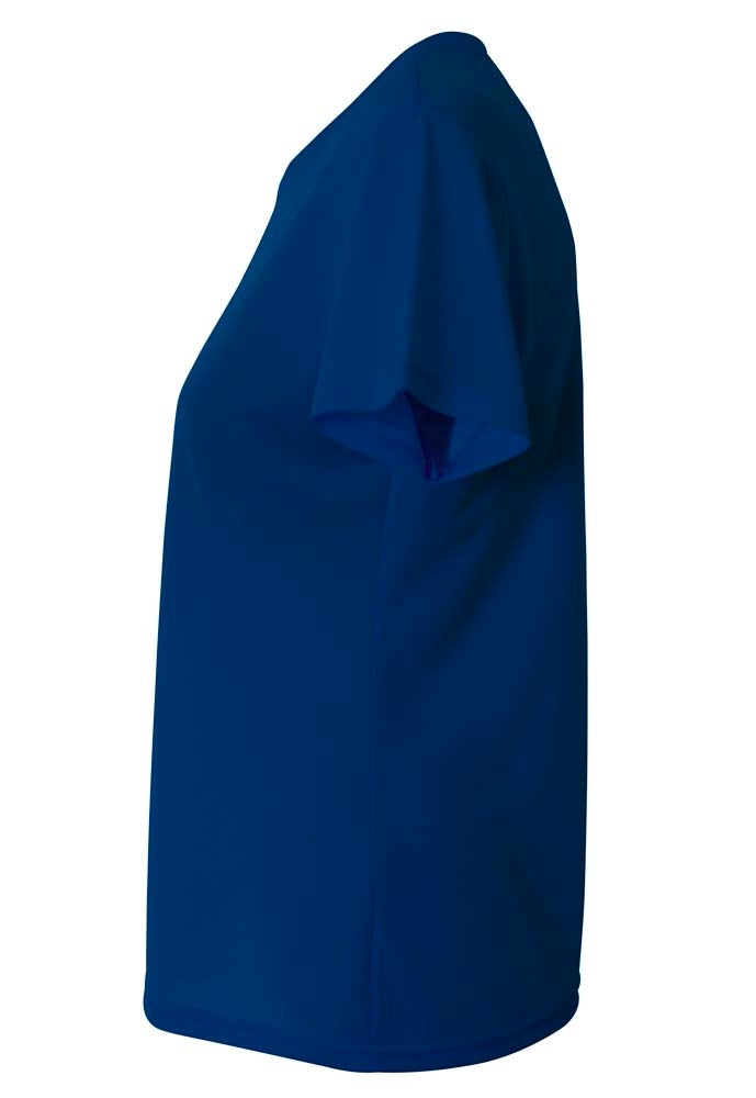 A4 V-Neck Bird’s Eye Mesh Tee - Navy side