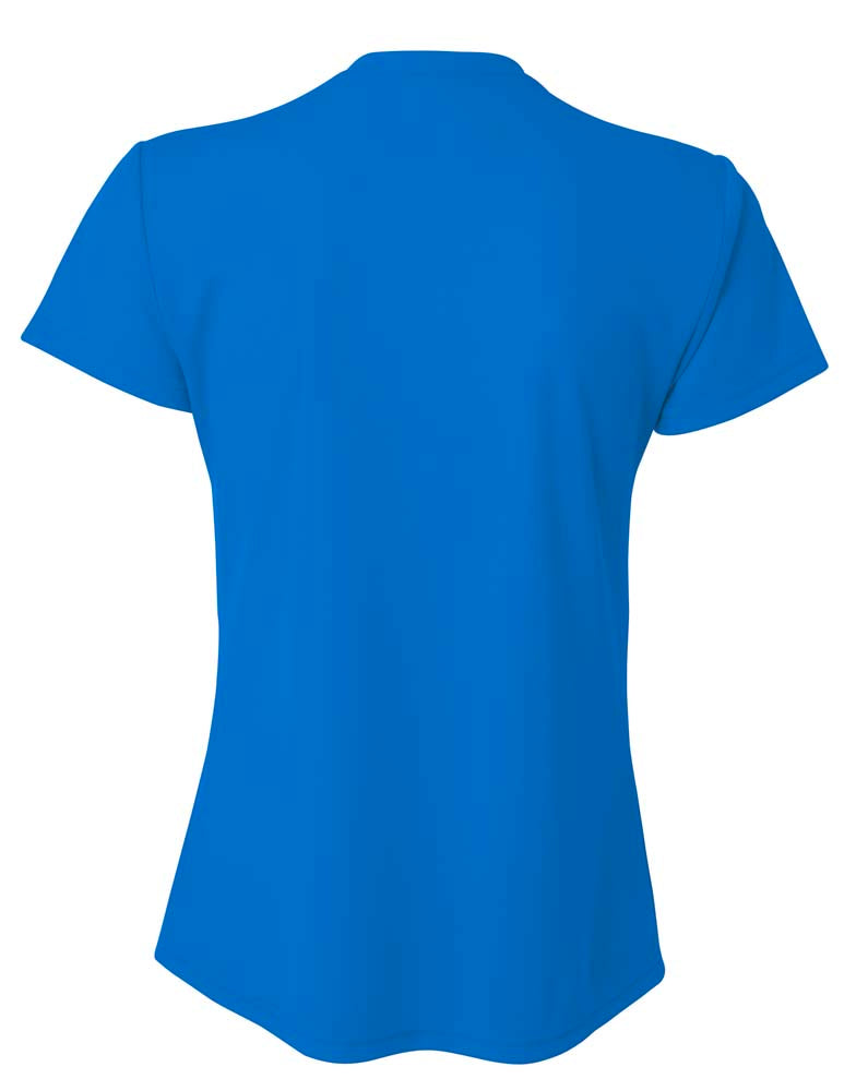 A4 V-Neck Bird’s Eye Mesh Tee - Royal back